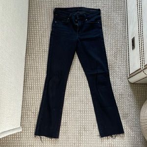Citizens of Humanity Black Flared Distressed Jeans